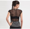 Sexy Mesh Patchwork Yoga Top