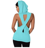 Fitness Backless Cross Sport T Shirt